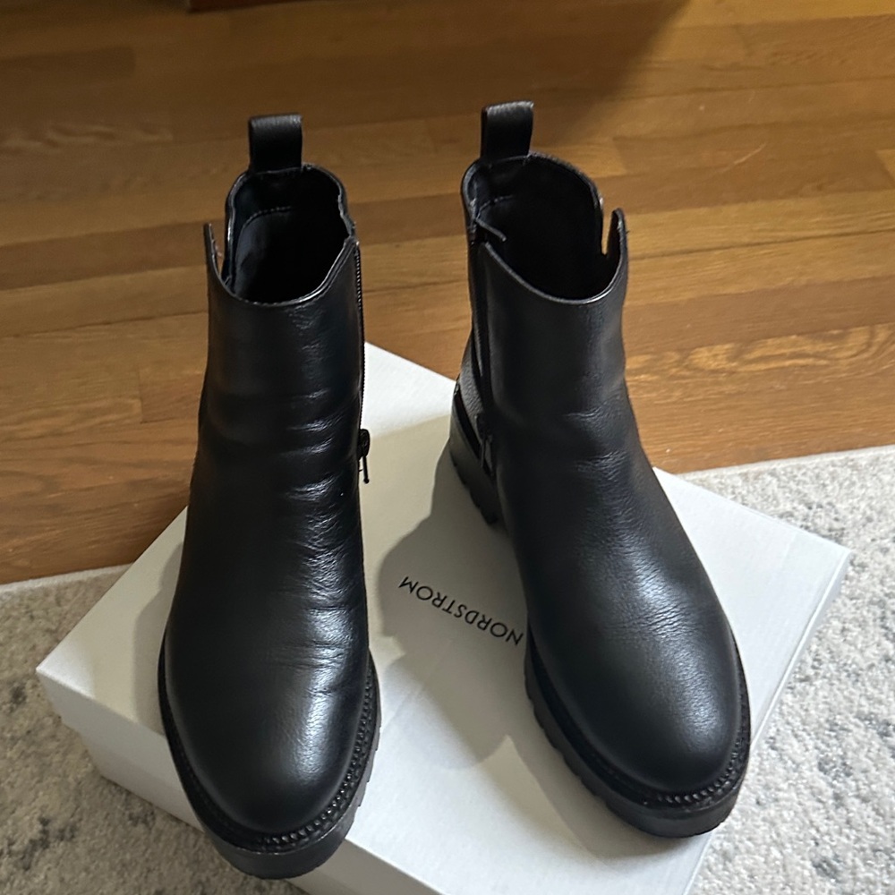 Nordstrom Black Ankle Boots - Picture 5 of 6